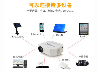 微型投影儀_迷你家用微型投影儀 電影高清投影機 廠家批發(fā) 